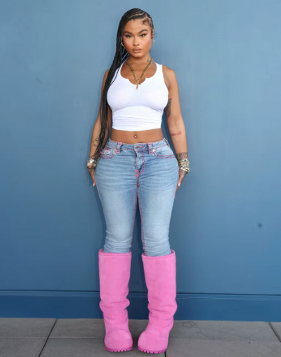 Women Retro Jeans