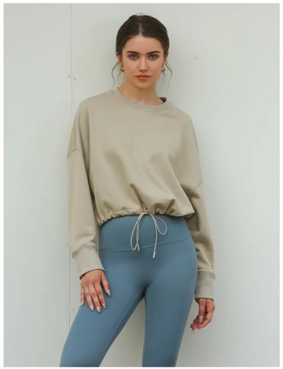 Women Drawstring Sweatshirt