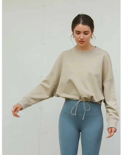 Women Drawstring Sweatshirt