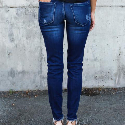 Pleated Denim Pants