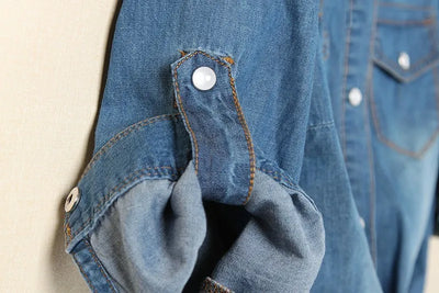 Women Denim Crop Top