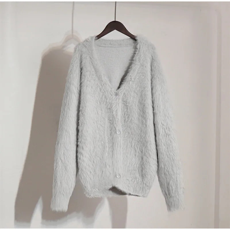 Women Mink Cardigan
