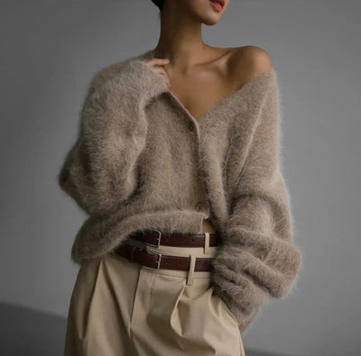 Women Mink Cardigan