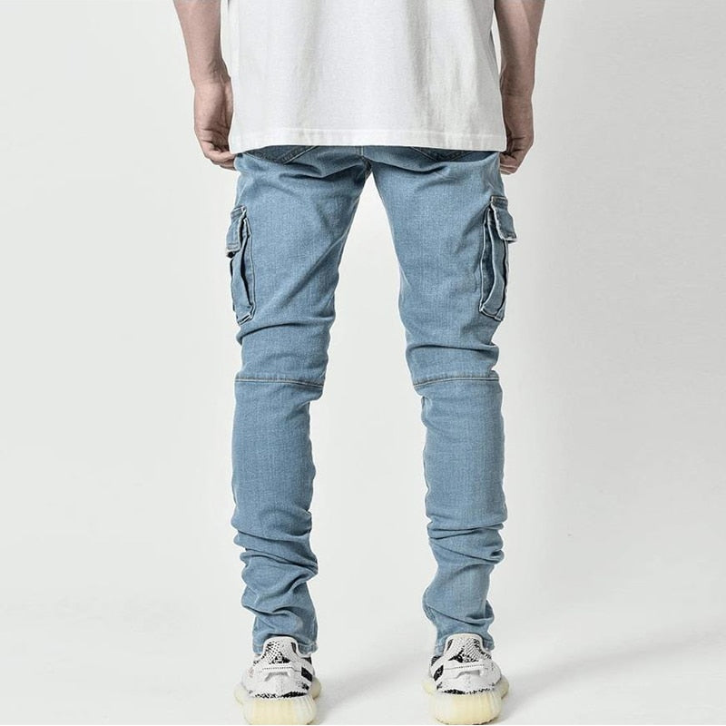 Solid Multi Pocket Jeans