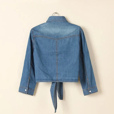 Women Denim Crop Top