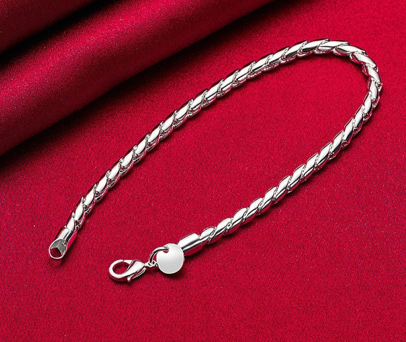 925 Snake Link Bracelet