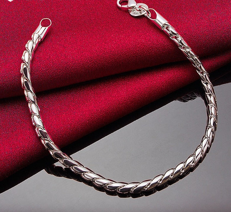 925 Snake Link Bracelet