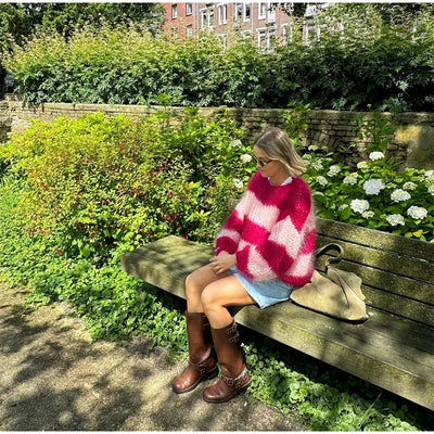 Women Stripe Cardigan