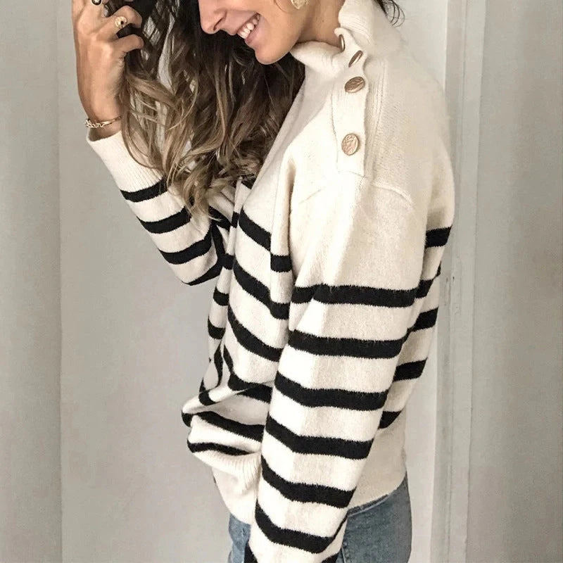 Women Striped Sweater