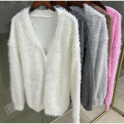 Women Mink Cardigan