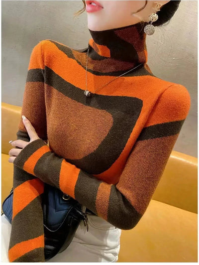 Women Woolen Turtleneck