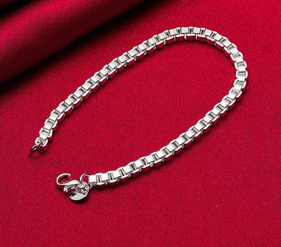 Box Link Chain Bracelet