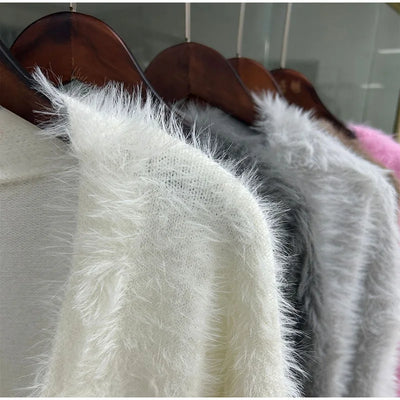Women Mink Cardigan