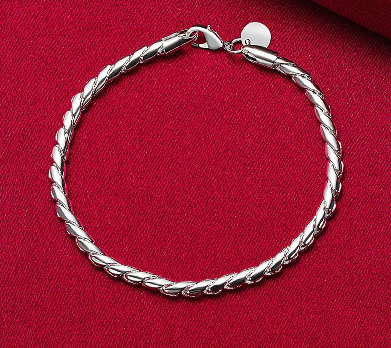 925 Snake Link Bracelet