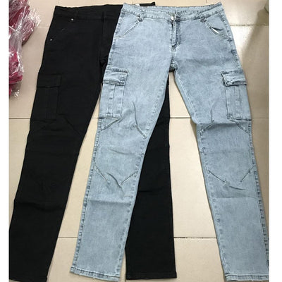 Solid Multi Pocket Jeans