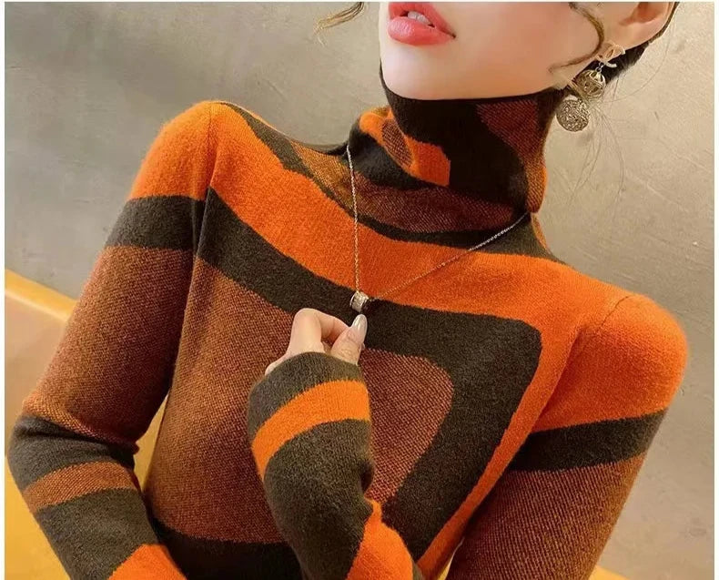 Women Woolen Turtleneck