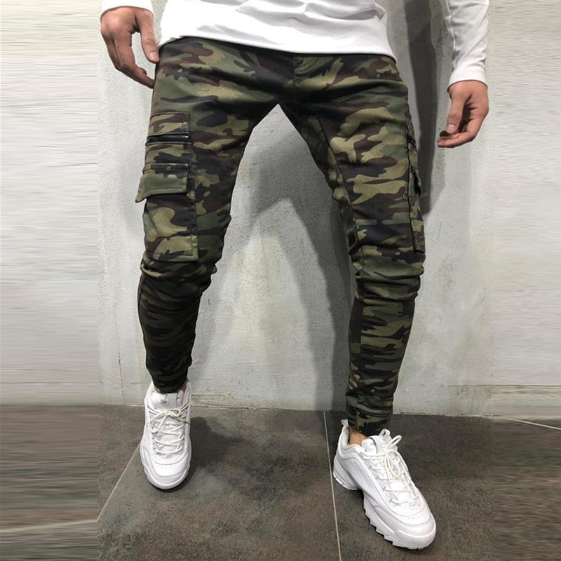Men Patchwork Jeans