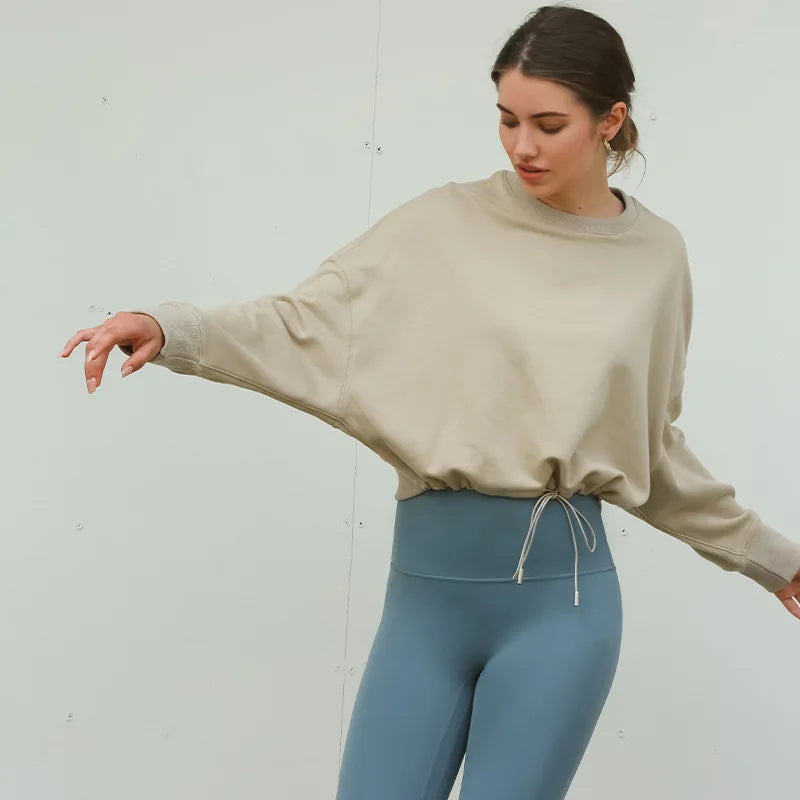 Women Drawstring Sweatshirt