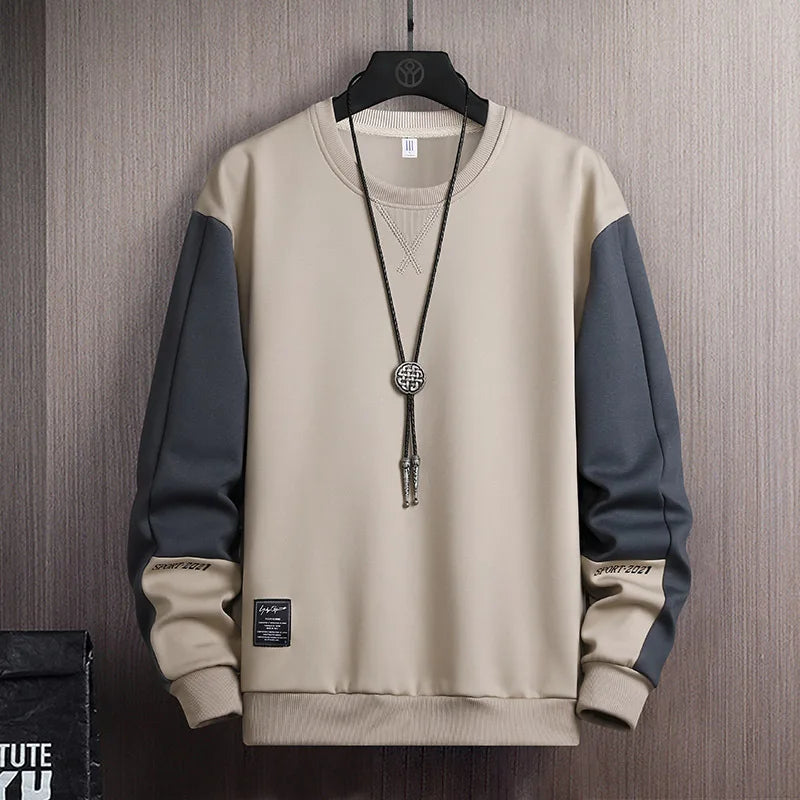 Men Patchwork Sweatshirt
