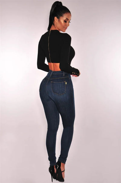 Women Button Jeans