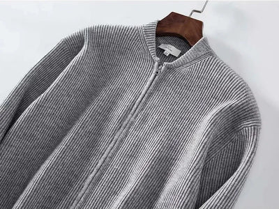 Men Ribbed Cardigan