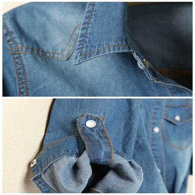 Women Denim Crop Top
