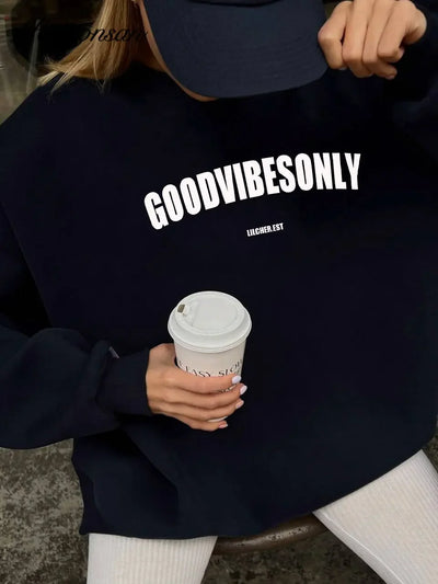 Women Good Vibes Sweatshirt