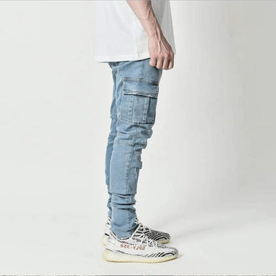 Solid Multi Pocket Jeans