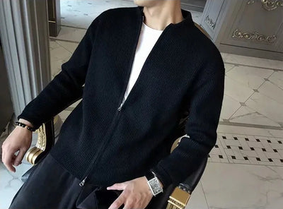Men Ribbed Cardigan