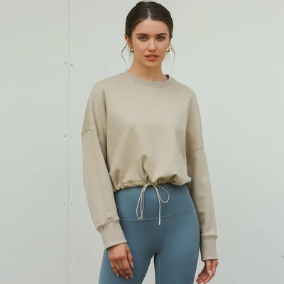 Women Drawstring Sweatshirt