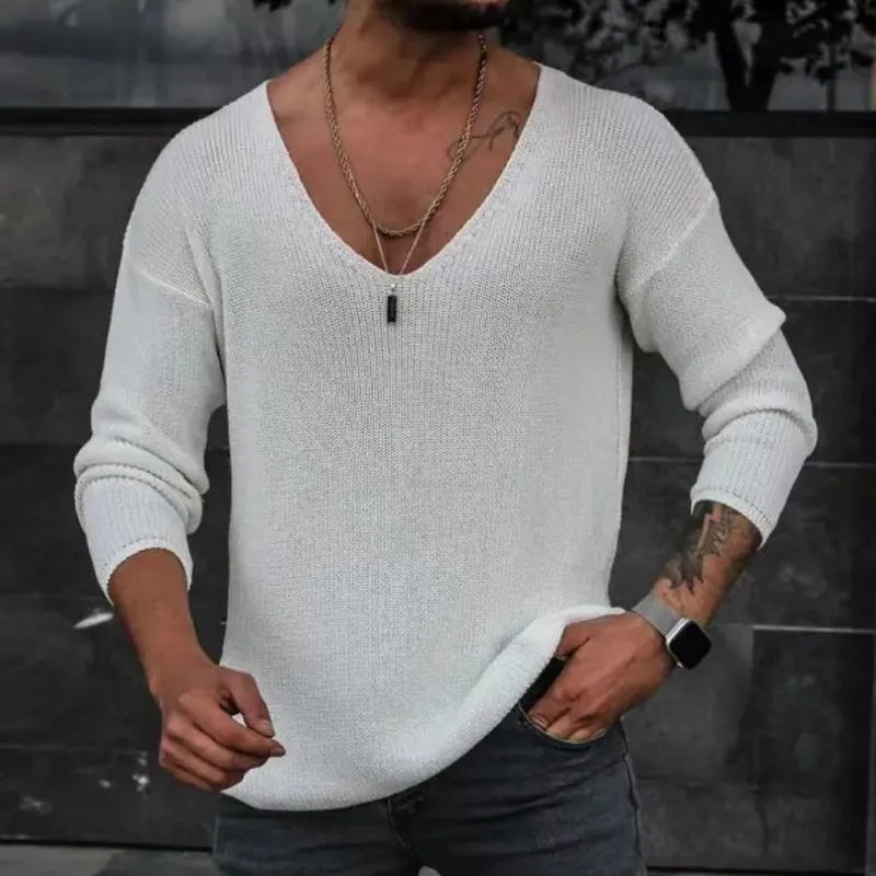 Men Ribbed Sweater