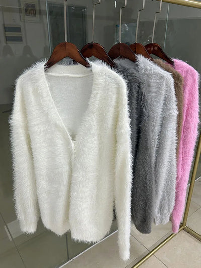 Women Mink Cardigan