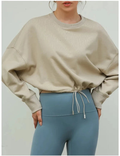 Women Drawstring Sweatshirt