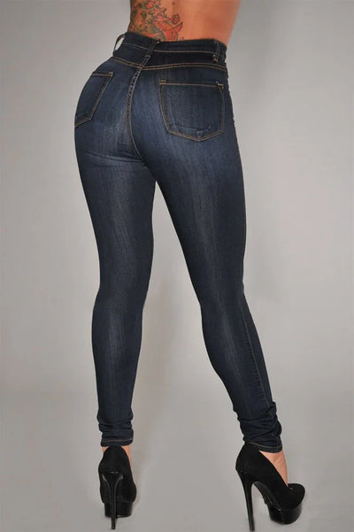 Women Button Jeans