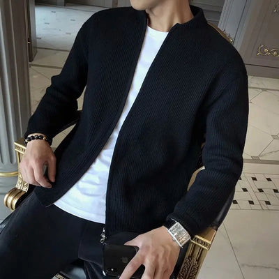 Men Ribbed Cardigan