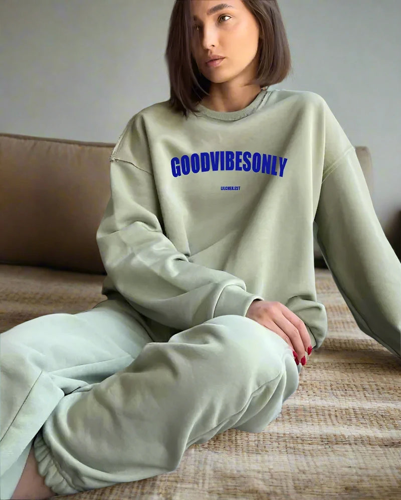 Women Good Vibes Sweatshirt