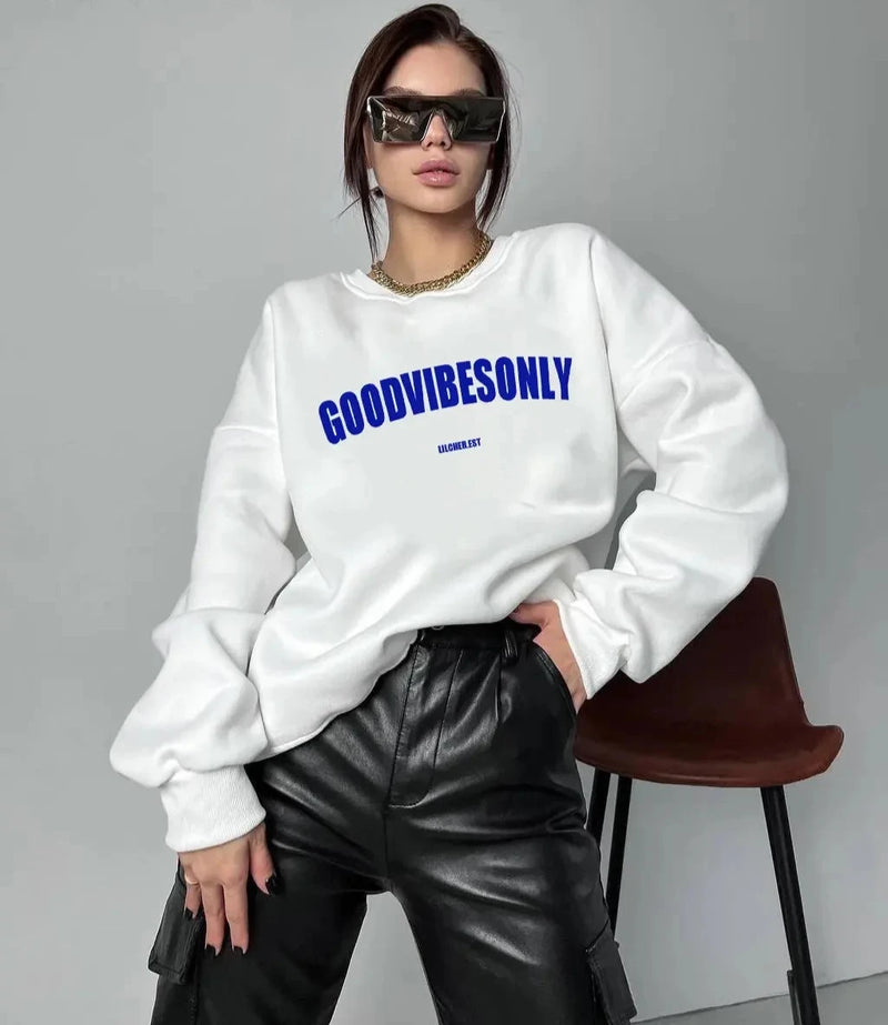 Women Good Vibes Sweatshirt