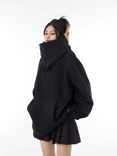Women Turtleneck Hoodie