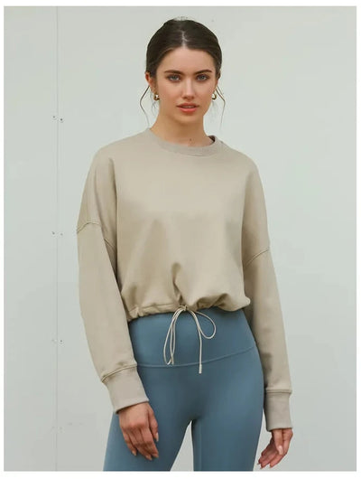Women Drawstring Sweatshirt