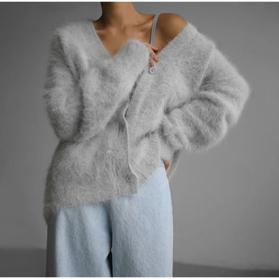 Women Mink Cardigan