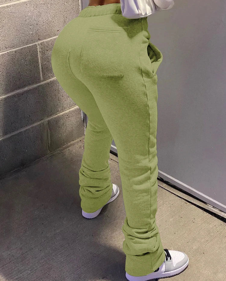 Women Stacked Sweatpants