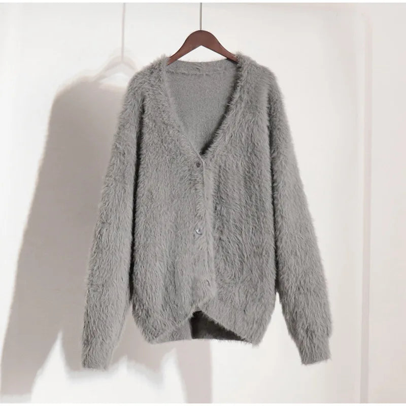 Women Mink Cardigan