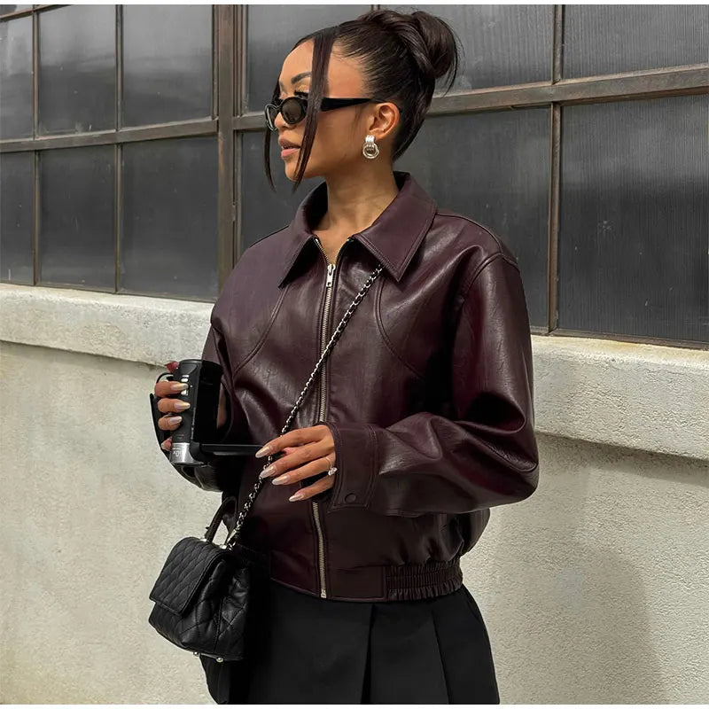 Women Leather Jacket