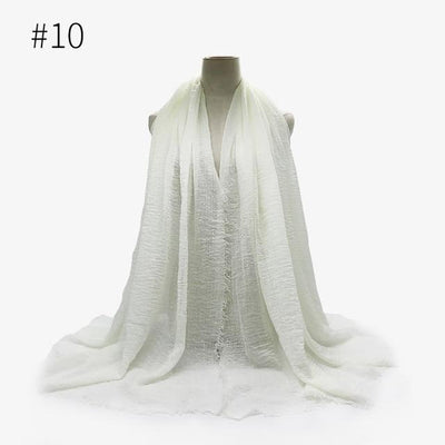 Women Classic Crinkle Scarf in Scarves at Haute for the Culture