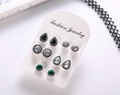 5 Pair Bohemian Earring Set in Jewelry at Haute for the Culture