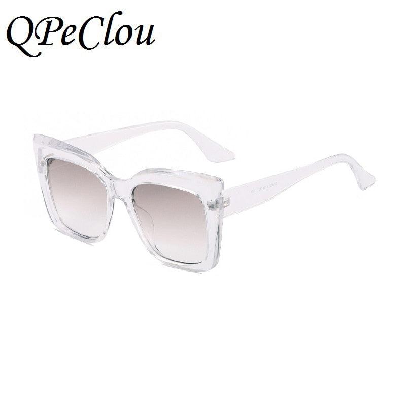 2021 New Fashion Oversized Sexy Cat Eye Sunglasses Women Brand Designer Vintage Jelly Color Sun Glasses Female Driving Shades in 0 at Haute for the Culture