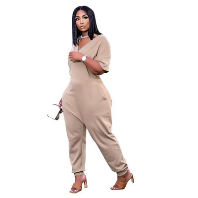 V Neck Jumpsuit in Women Rompers at Haute for the Culture