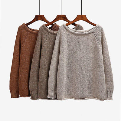 Women Over-sized O-neck Sweater in Women Tops at Haute for the Culture