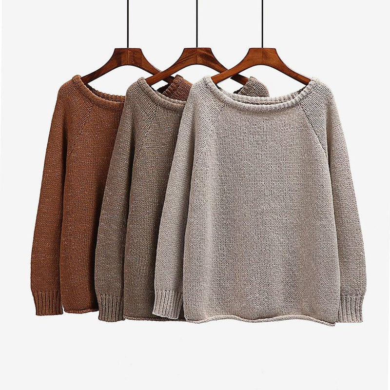 Women Over-sized O-neck Sweater in Women Tops at Haute for the Culture